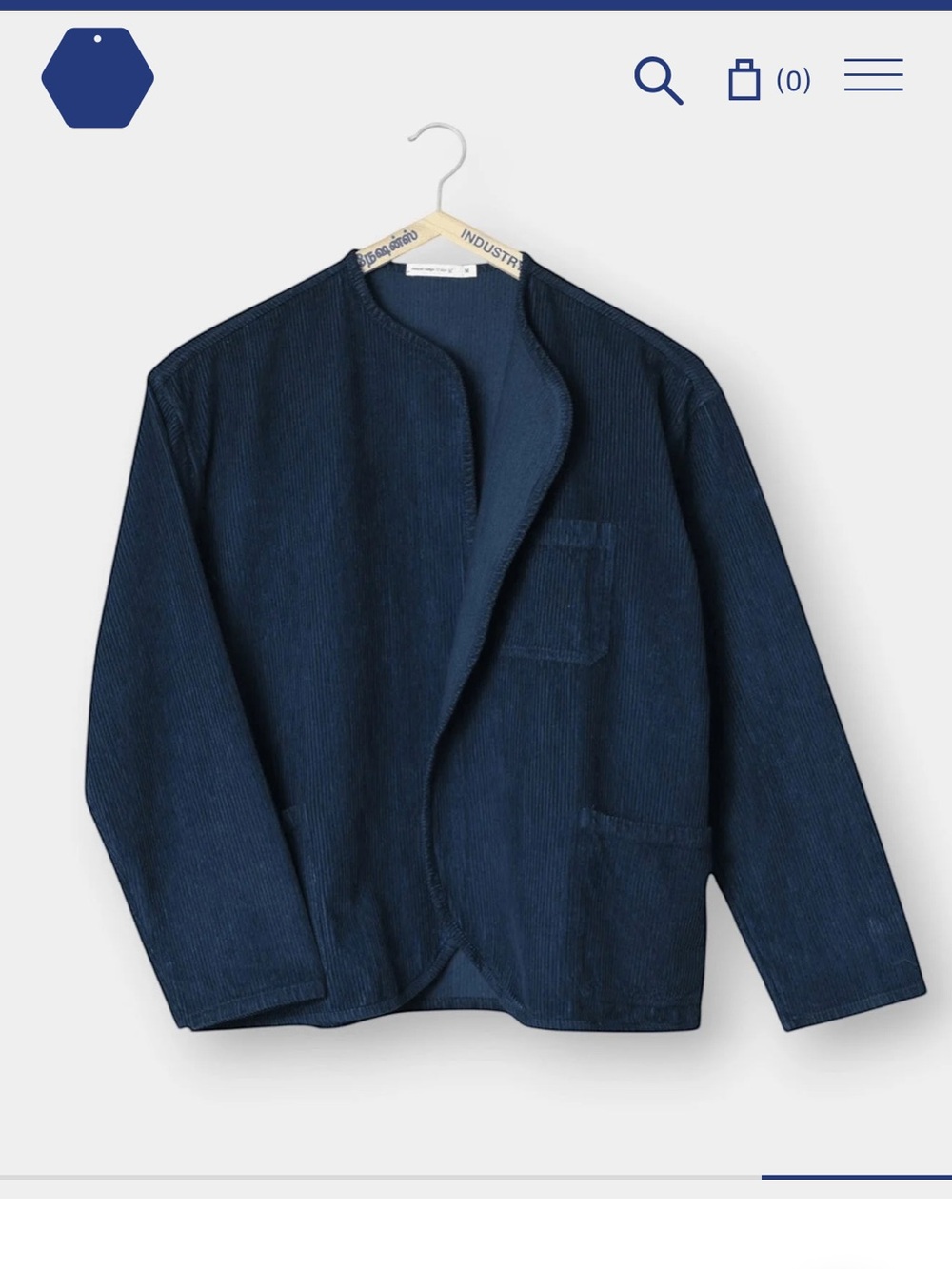 Industry of All Nations Nube Corduroy Jacket - NWT $320 MSRP